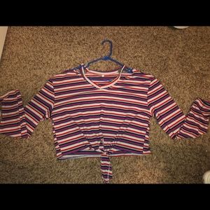 Striped Crop top